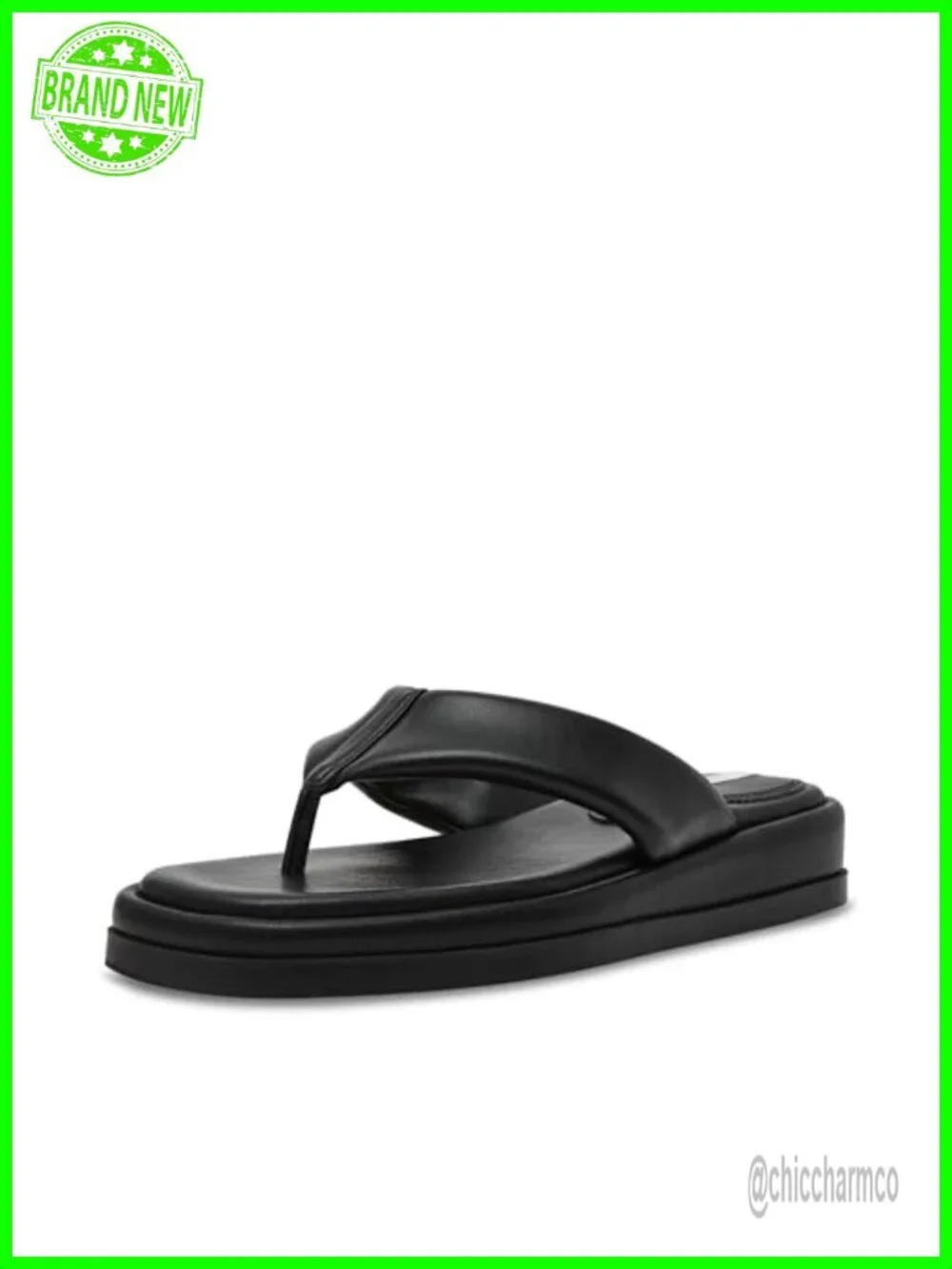 Steve Madden Women's Bella Flip Flop Sandals Flat PU
